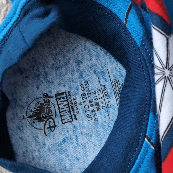 Disney Store Marvel Captain America Pjs Size 6/8 pajamas - Picture 4 of 5